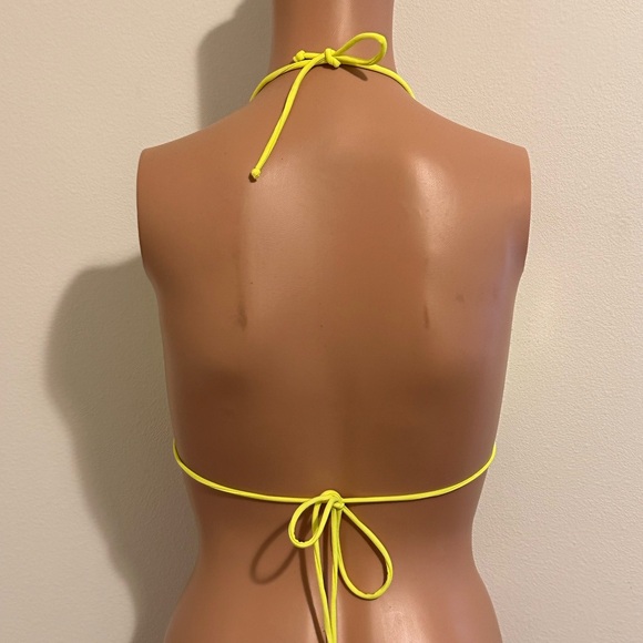Tropic of C X REVOLVE Praia Long Cord Bikini Top in Margarita Size S yellow neon - Picture 5 of 6